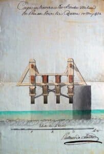 Watercolor: section of the Quart bridge