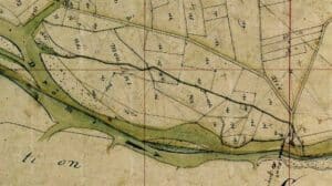 The mill canal (Napoleonic land register 1823)